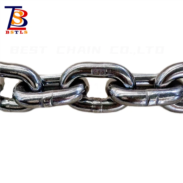 Heavy Iron Blacken G100 Short Link Welded Load Lifting Chain